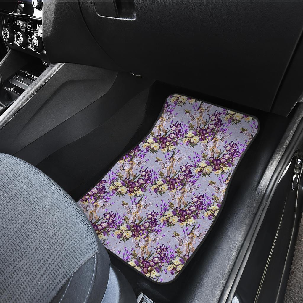 Iris Pattern Print Design IR07 Car Floor Mats-JorJune