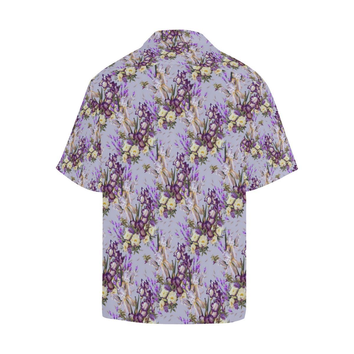 Iris Pattern Print Design IR07 Men Hawaiian Shirt-JorJune