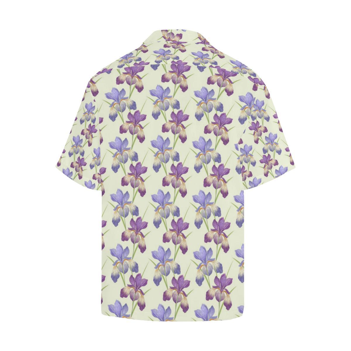 Iris Pattern Print Design IR08 Men Hawaiian Shirt-JorJune