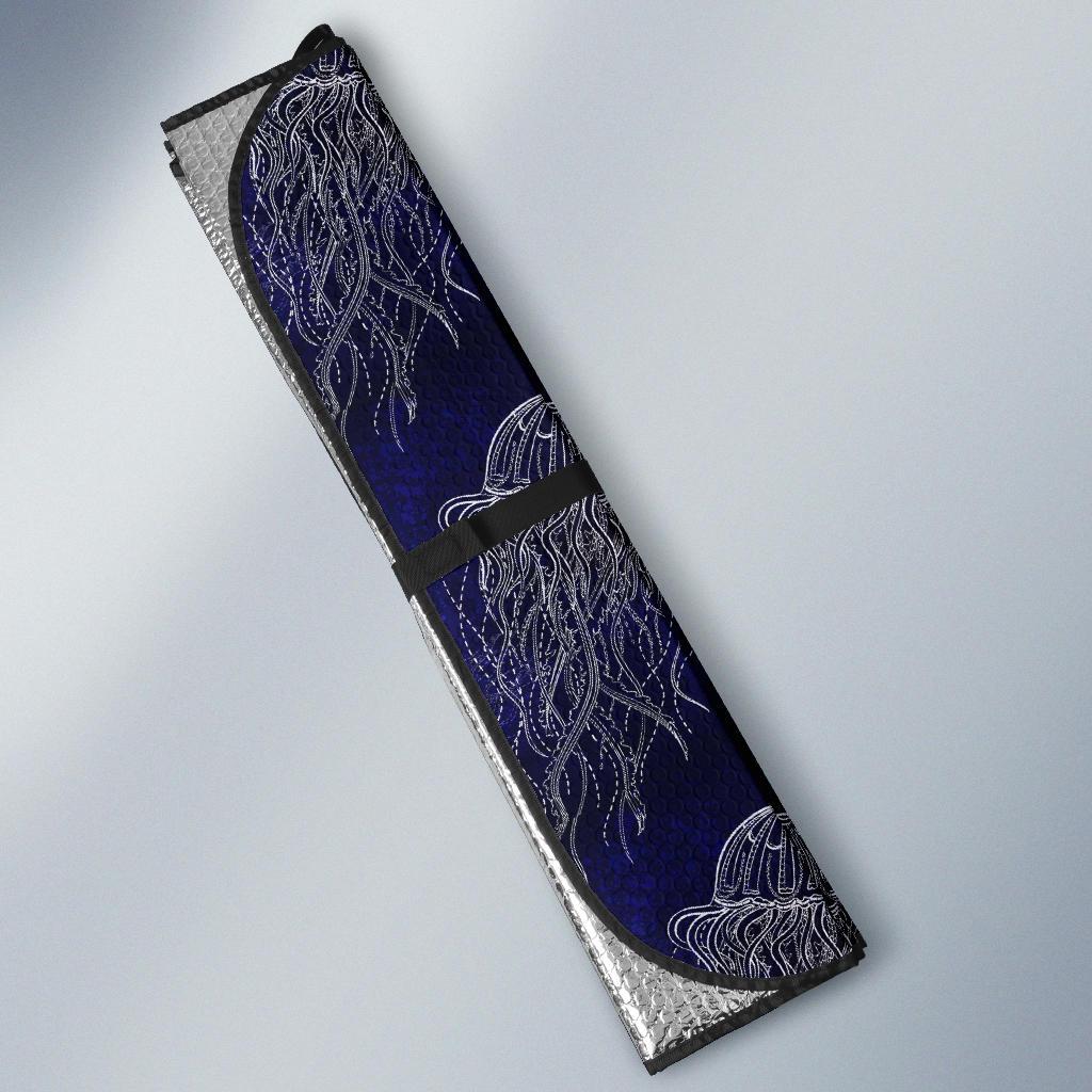Jellyfish Pattern Print Design 02 Car Sun Shades-JORJUNE.COM