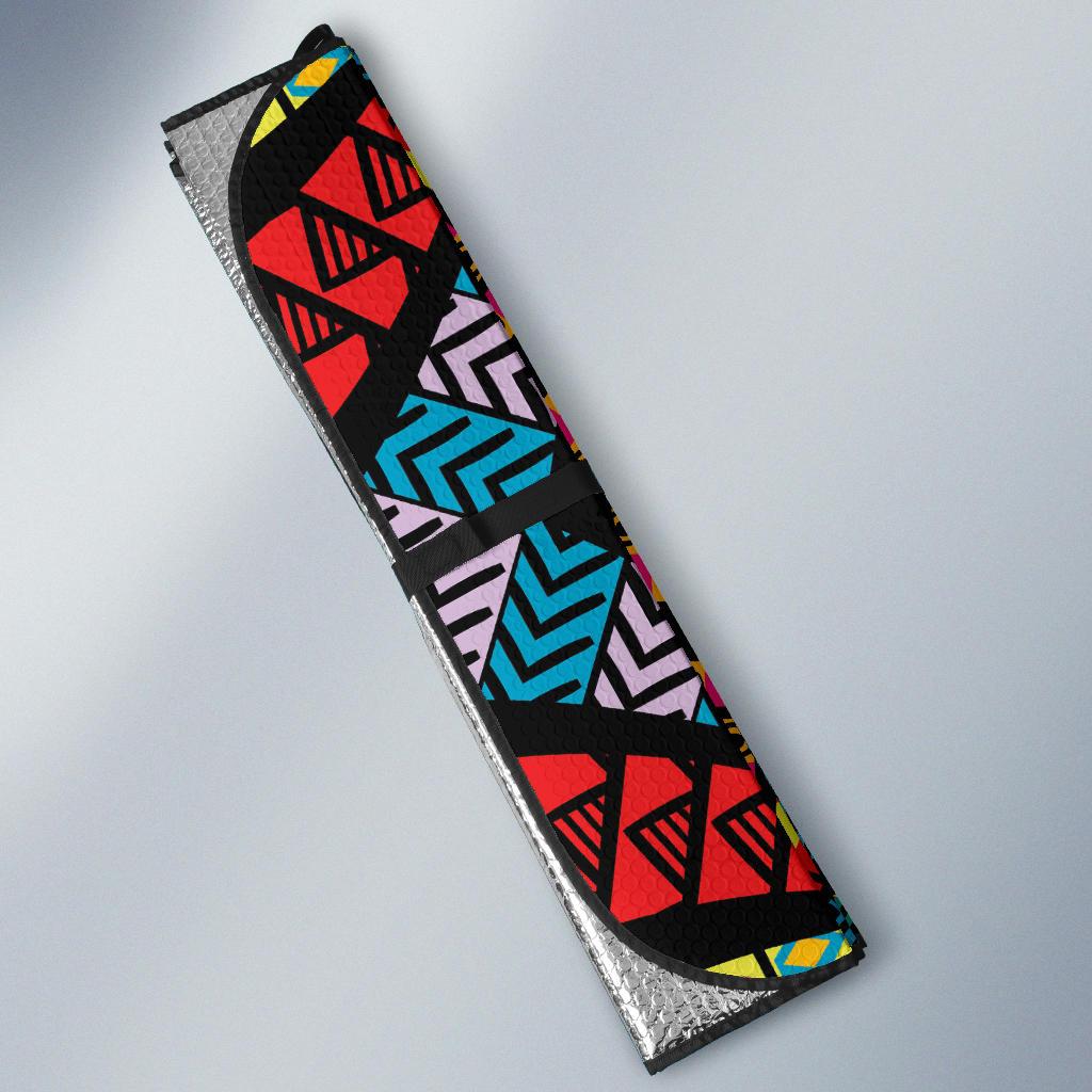 Kaleidoscope Pattern Print Design 05 Car Sun Shades-JORJUNE.COM