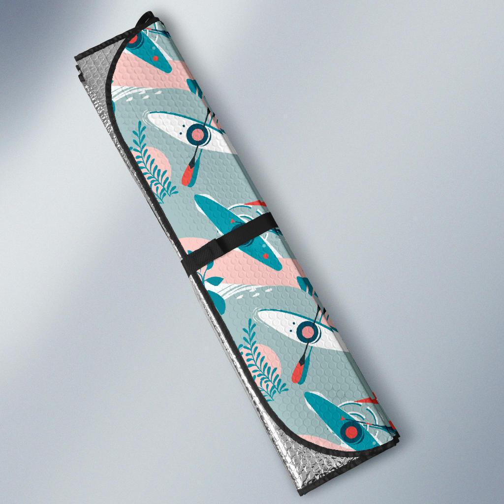Kayak Pattern Print Design 05 Car Sun Shades-JORJUNE.COM