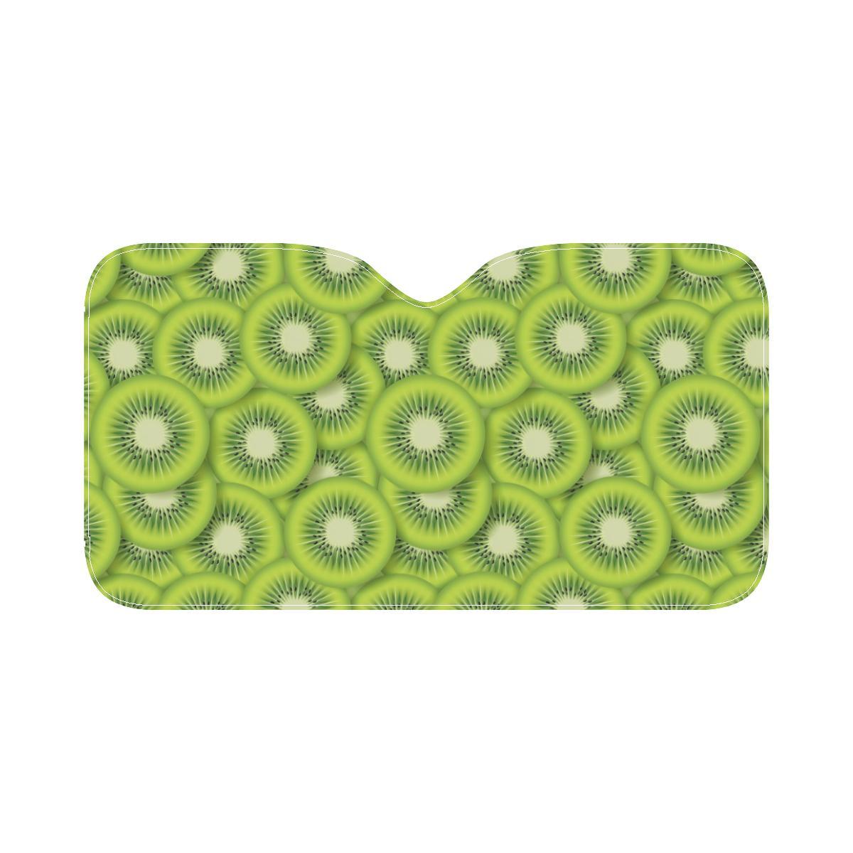 Kiwi Pattern Print Design KW01 Car Sun Shade-JorJune