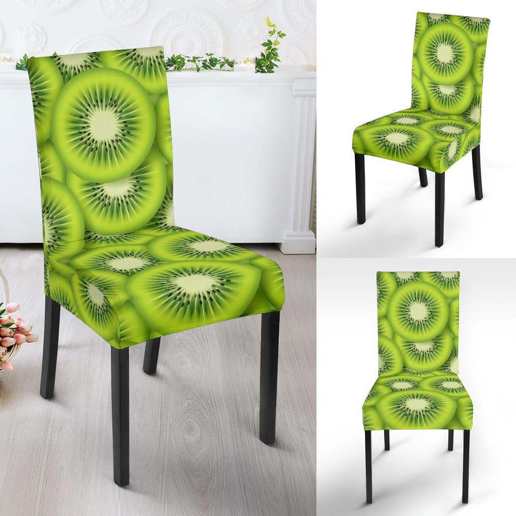 Kiwi Pattern Print Design KW01 Dining Chair Slipcover-JORJUNE.COM