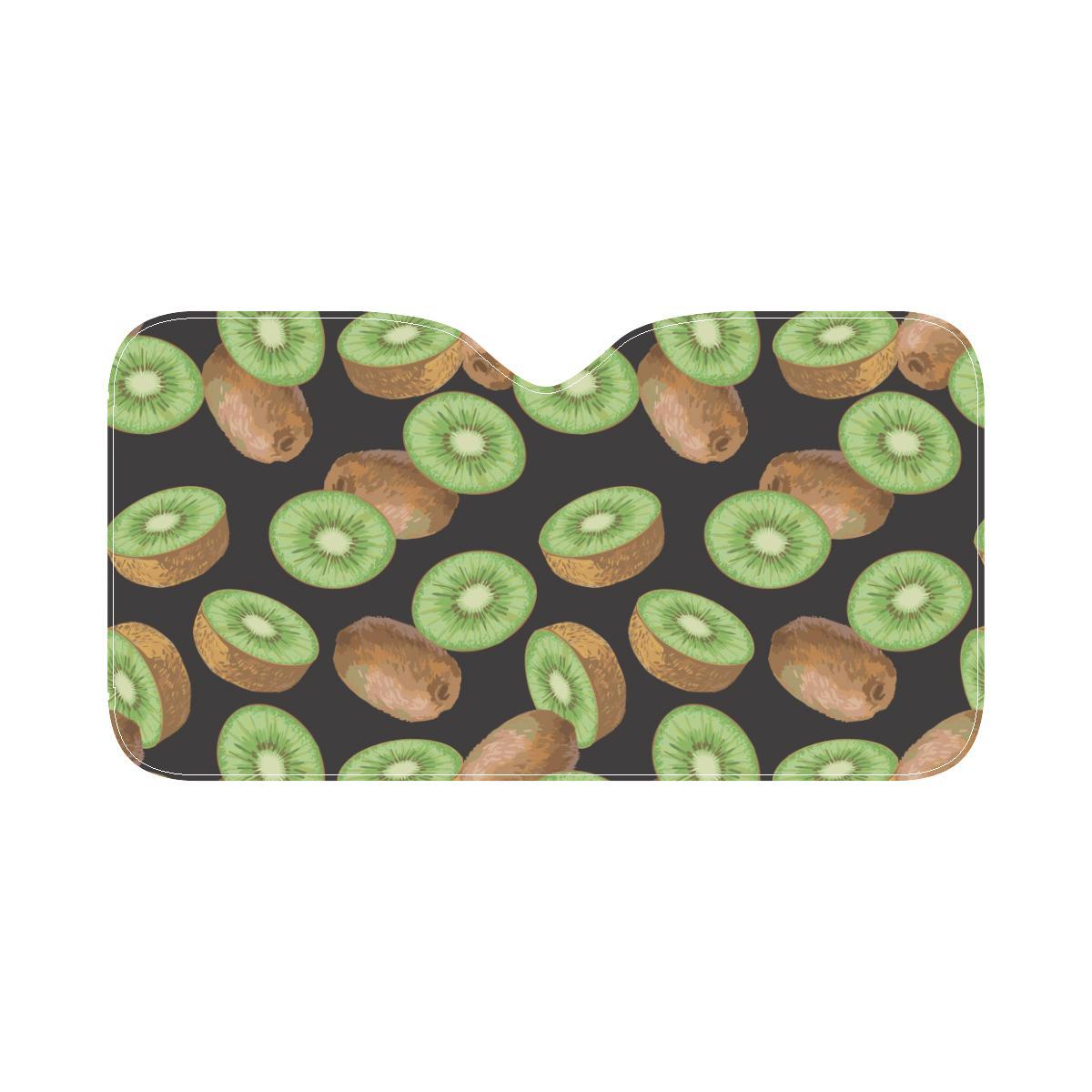 Kiwi Pattern Print Design KW03 Car Sun Shade-JorJune