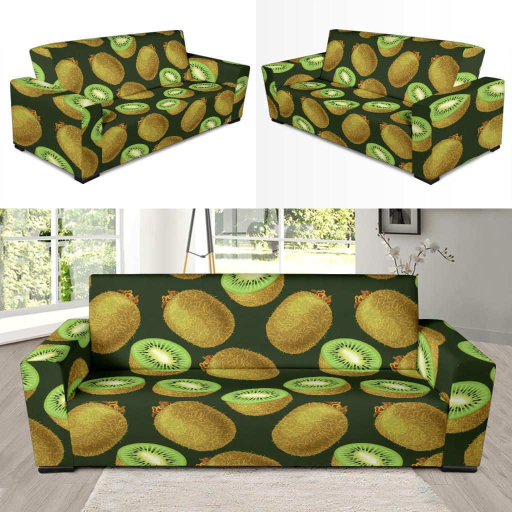 Kiwi Pattern Print Design KW04 Sofa Slipcover-JORJUNE.COM