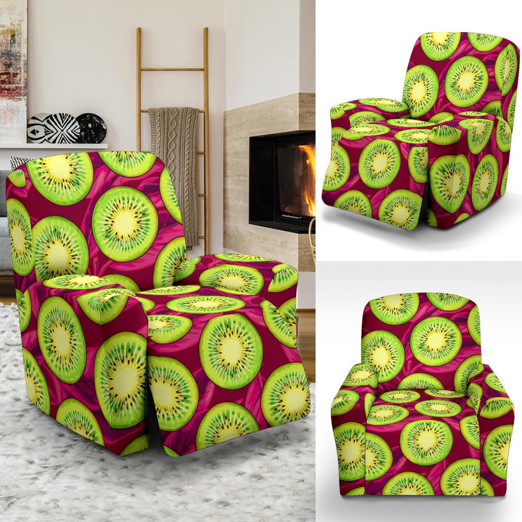 Kiwi Pattern Print Design KW05 Recliner Slipcover-JORJUNE.COM