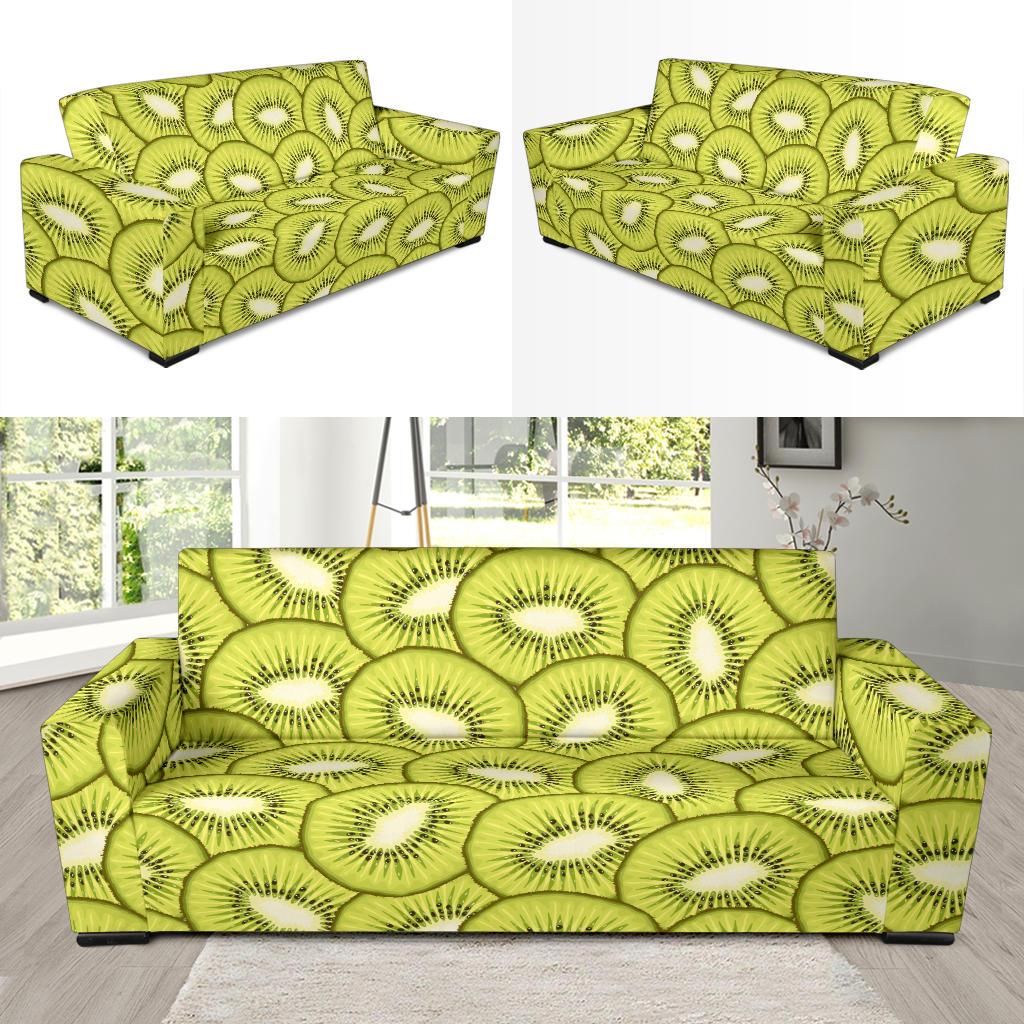 Kiwi Pattern Print Design KW07 Sofa Slipcover-JORJUNE.COM