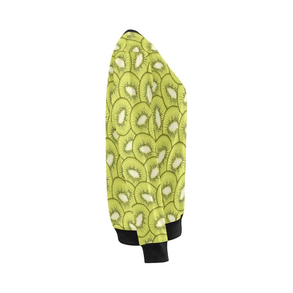 Kiwi Pattern Print Design KW07 Women Long Sleeve Sweatshirt-JorJune
