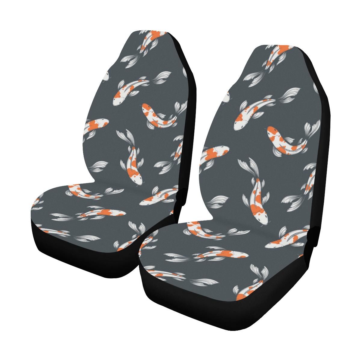 Cherry Blossom Koi Fish Pattern Print Universal Fit Car Seat Cover