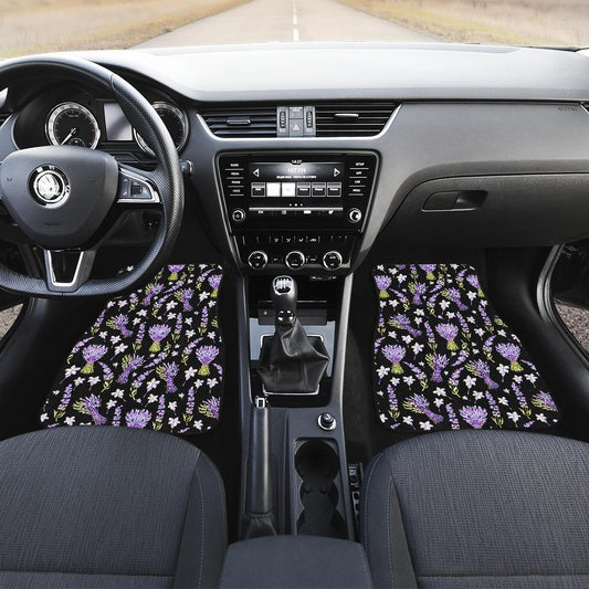 Lavender Pattern Print Design LV04 Car Floor Mats-JorJune.com