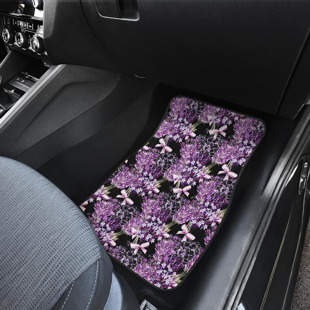 Lavender Pattern Print Design LV06 Car Floor Mats-JorJune.com