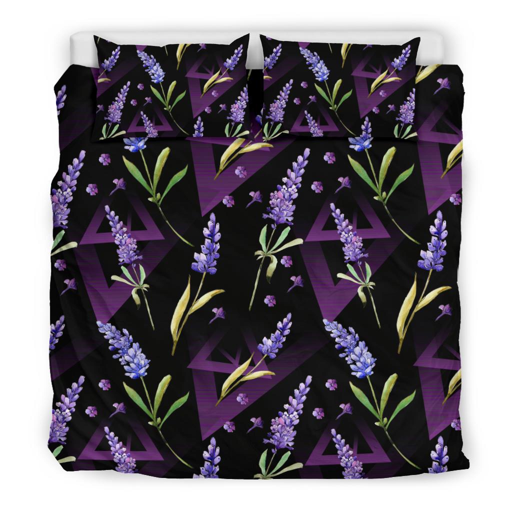 Lavender Pattern Print Design LV07 Duvet Cover Bedding Set-JORJUNE.COM