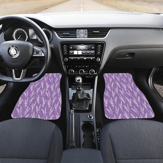 Lavender Pattern Print Design LV08 Car Floor Mats-JorJune.com