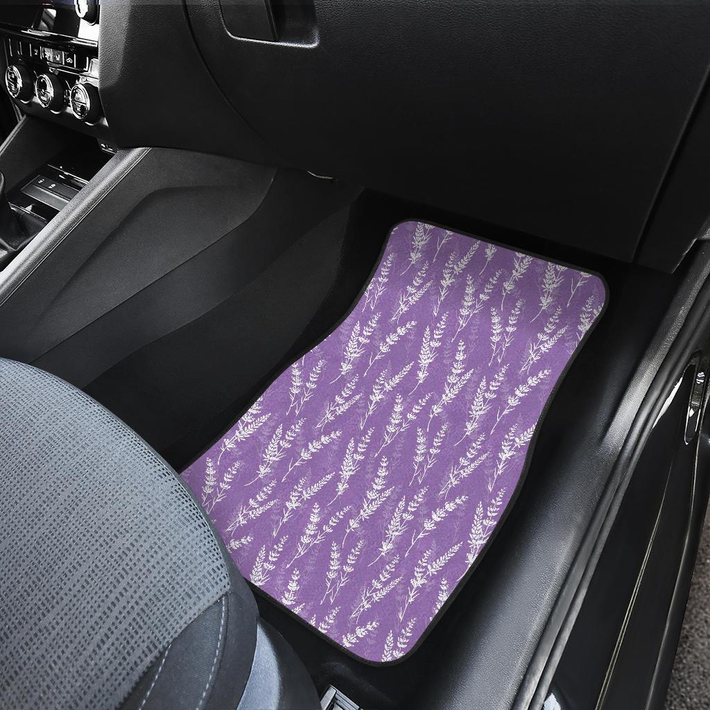 Lavender Pattern Print Design LV08 Car Floor Mats-JorJune.com