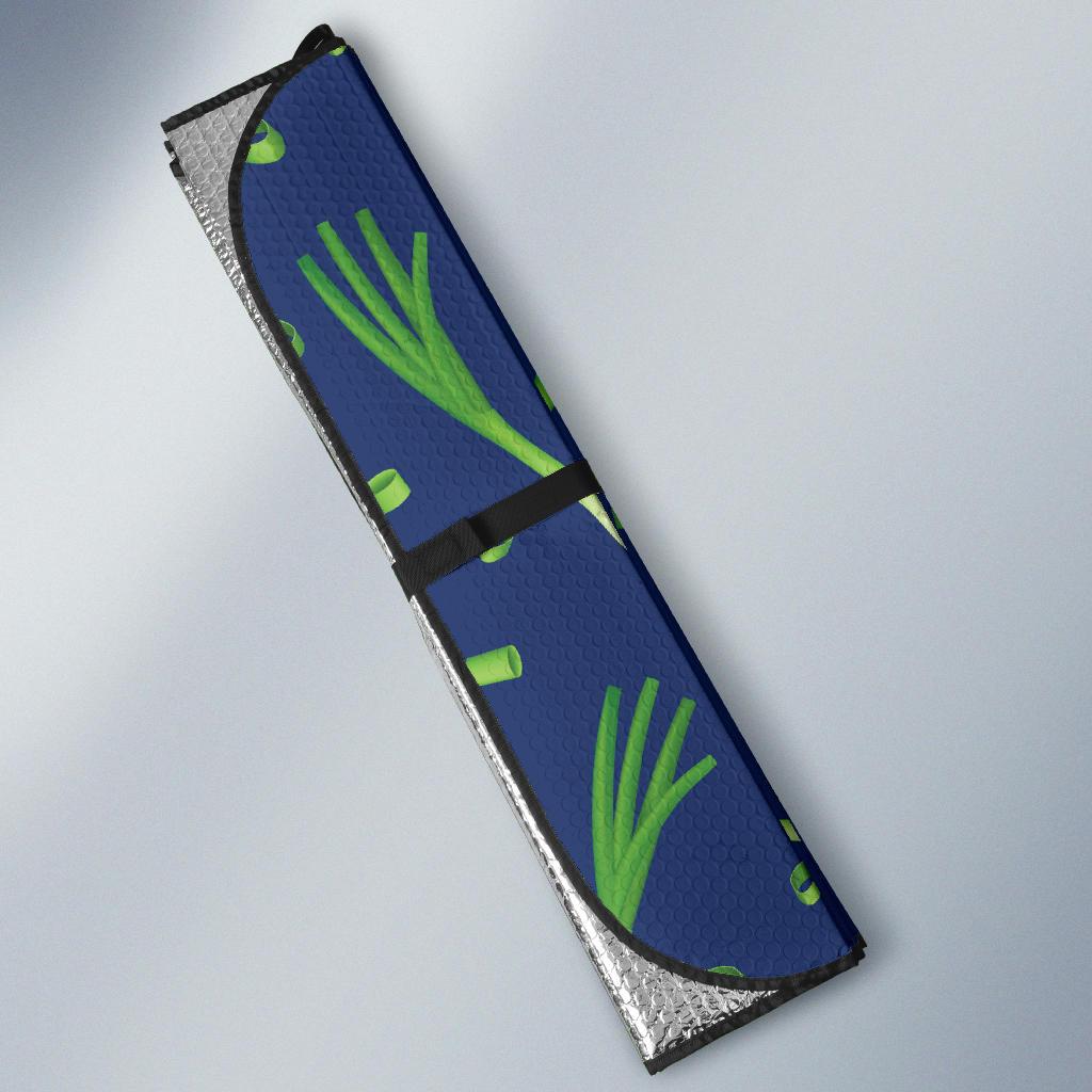 Leek Pattern Print Design 02 Car Sun Shades-JORJUNE.COM