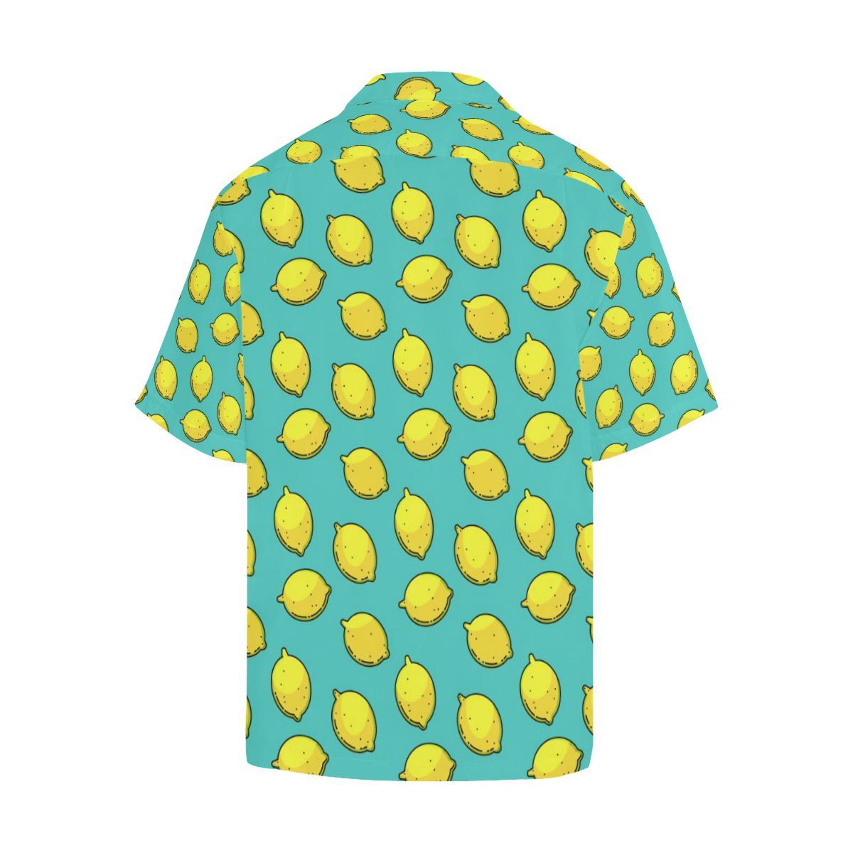 Lemon Pattern Print Design LM04 Men Hawaiian Shirt-JorJune
