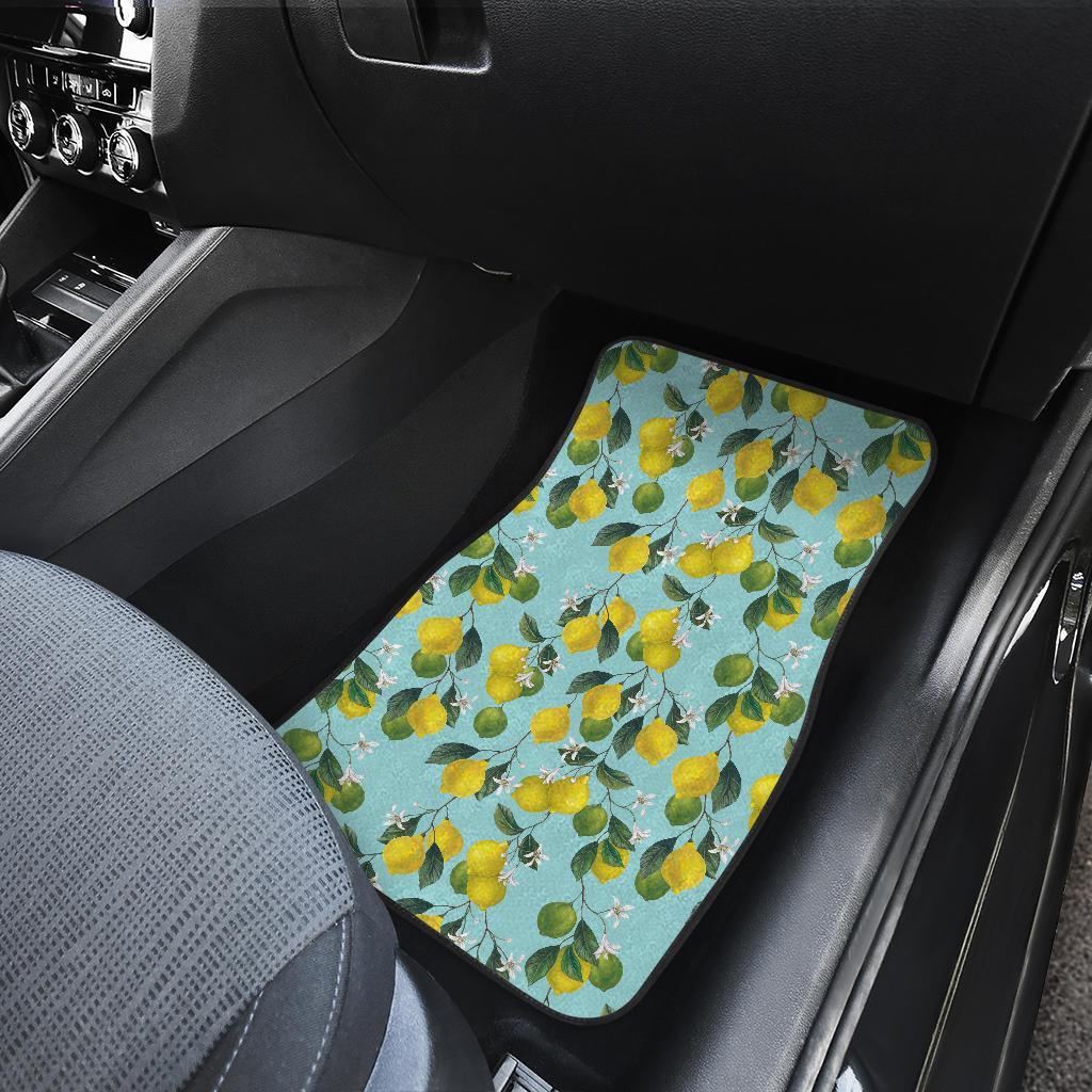 Lemon Pattern Print Design LM05 Car Floor Mats-JorJune.com