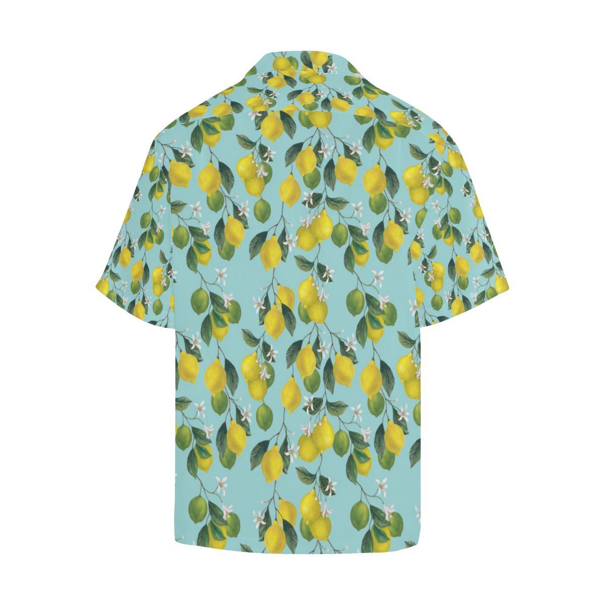 Lemon Pattern Print Design LM05 Men Hawaiian Shirt-JorJune