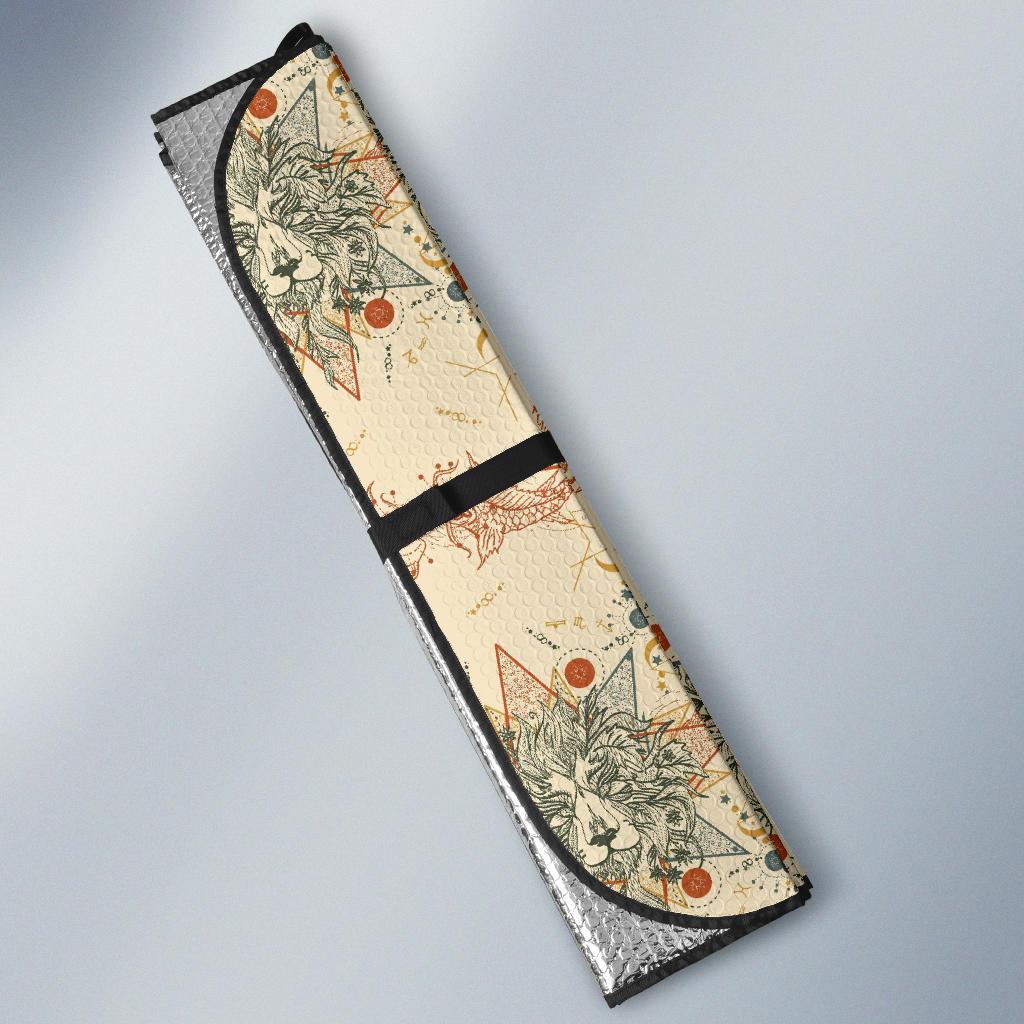 Leo Pattern Print Design 02 Car Sun Shades-JORJUNE.COM