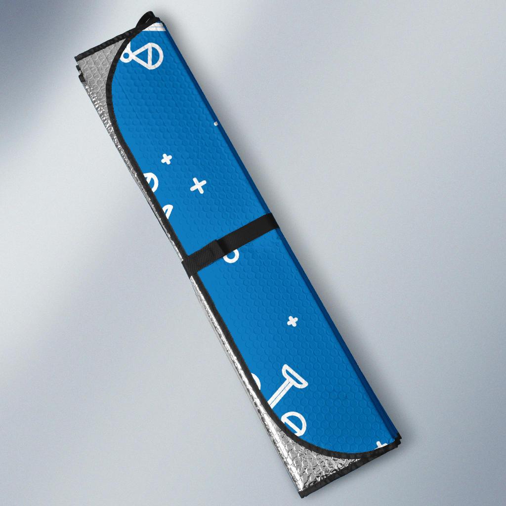 Libra Pattern Print Design 05 Car Sun Shades-JORJUNE.COM