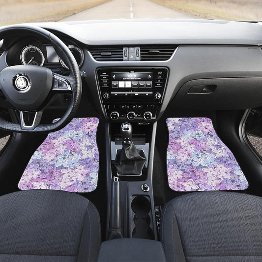 Lilac Pattern Print Design LI01 Car Floor Mats-JorJune.com