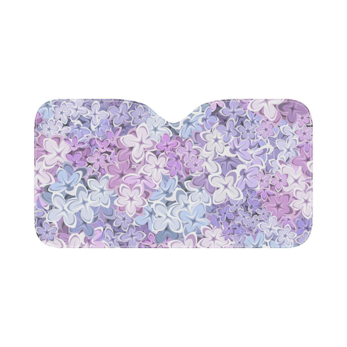 Lilac Pattern Print Design LI01 Car Sun Shade-JorJune