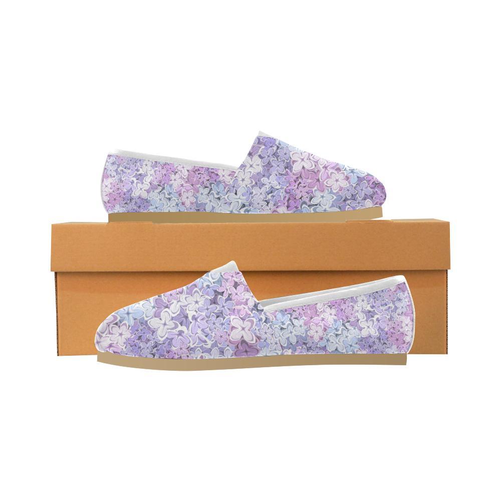 Lilac Pattern Print Design LI01 Women Casual Shoes-JorJune.com