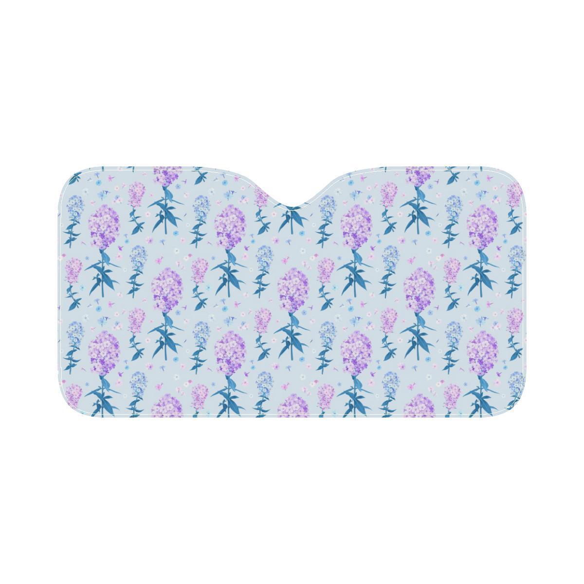 Lilac Pattern Print Design LI05 Car Sun Shade-JorJune