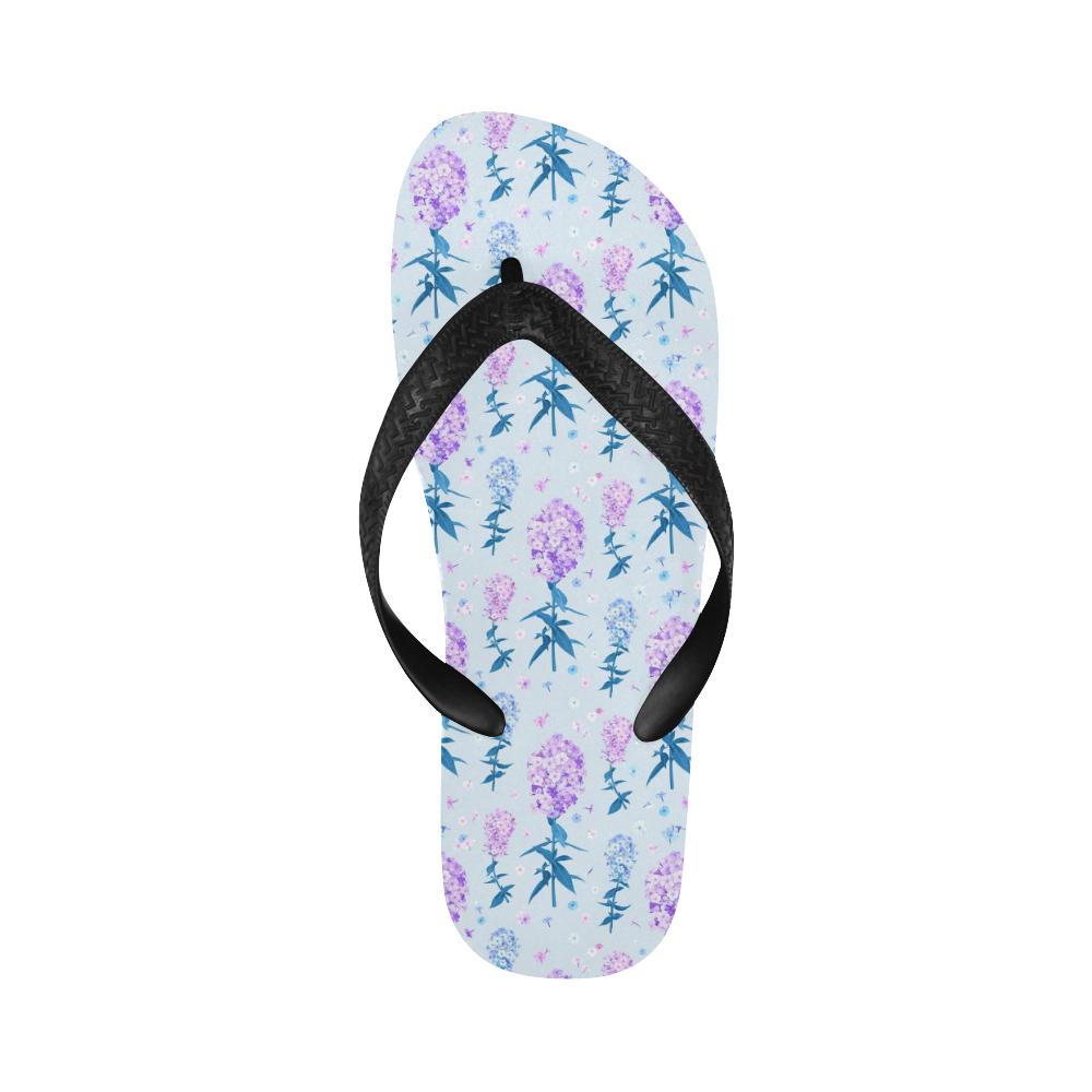 Lilac Pattern Print Design LI05 Flip Flops-JorJune
