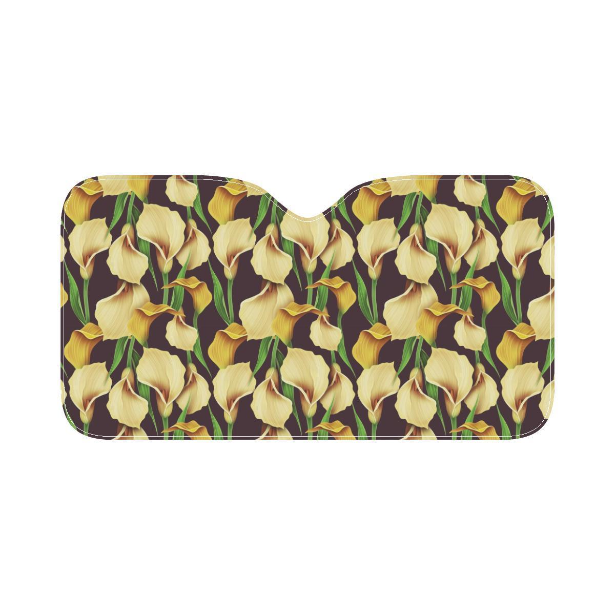 Lily Pattern Print Design LY013 Car Sun Shade-JorJune