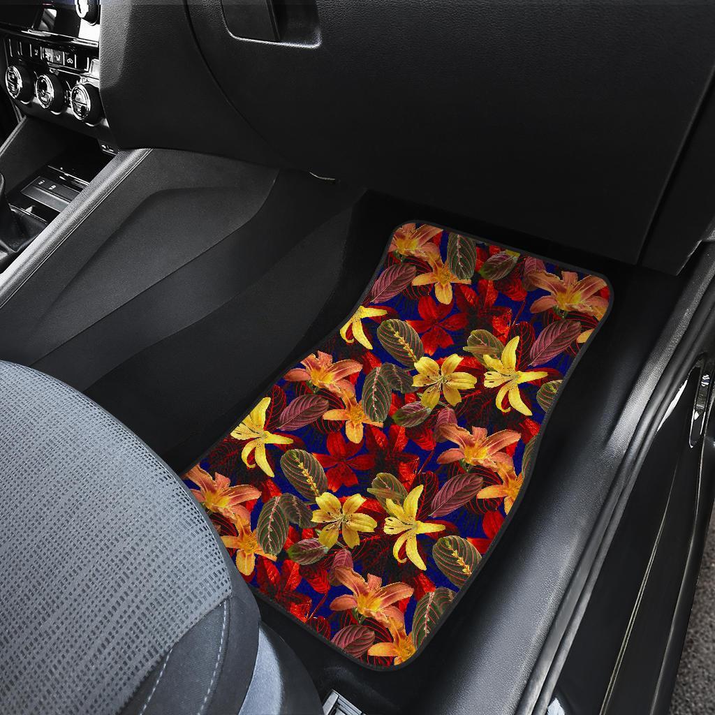 Lily Pattern Print Design LY014 Car Floor Mats-JORJUNE.COM