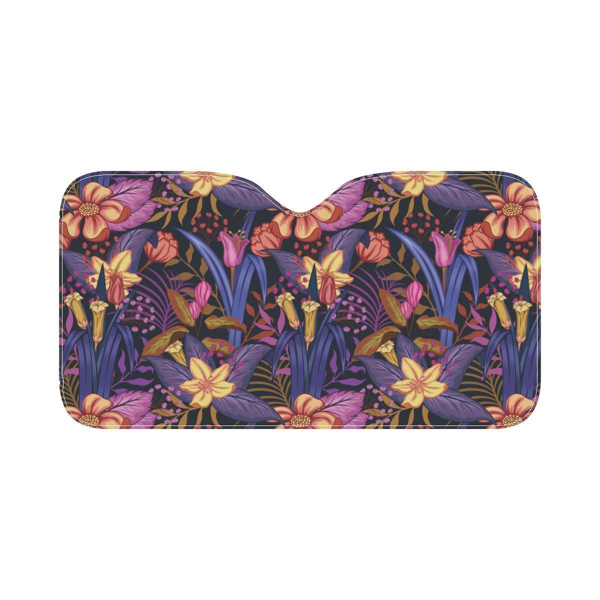 Lily Pattern Print Design LY016 Car Sun Shade-JorJune
