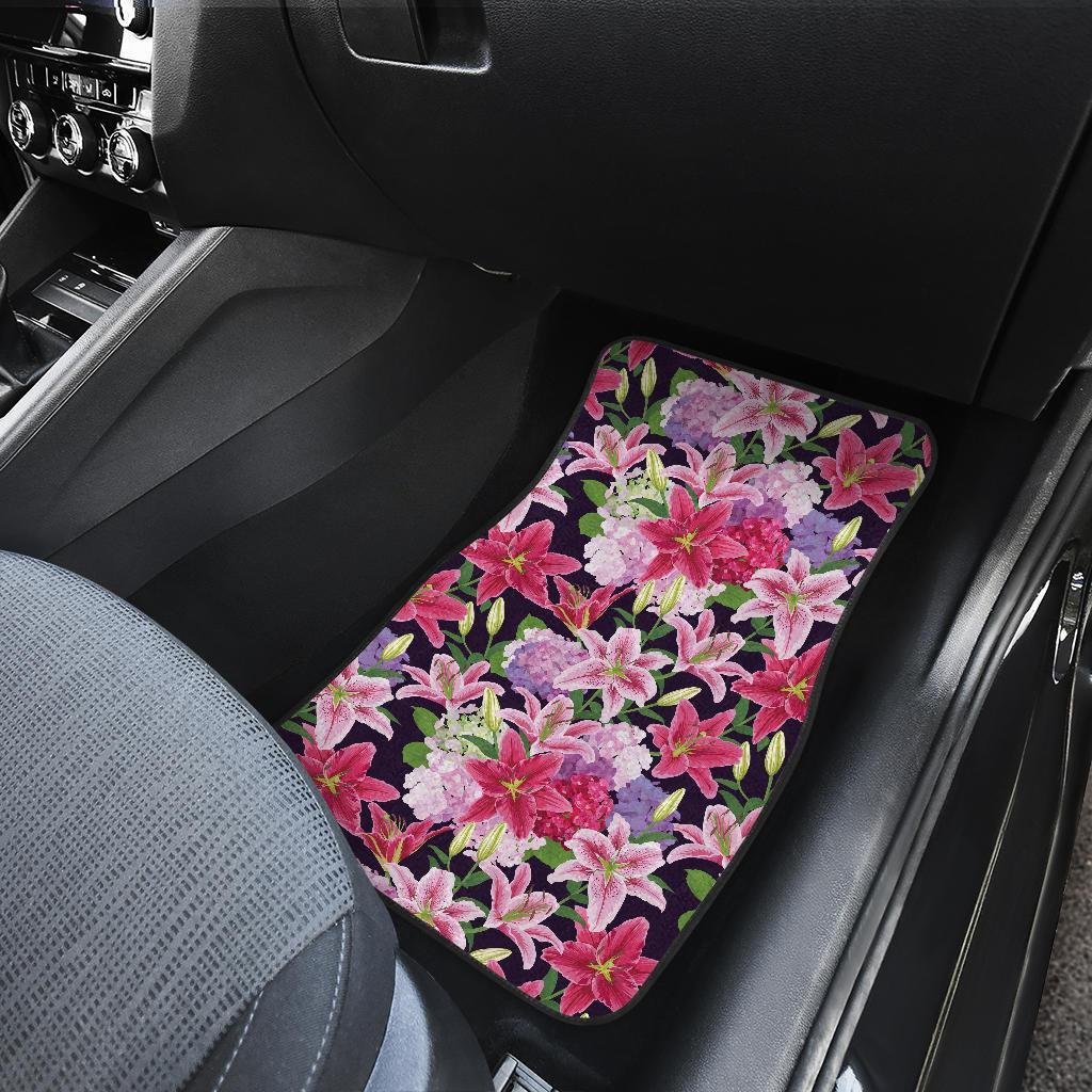 Lily Pattern Print Design LY017 Car Floor Mats-JORJUNE.COM
