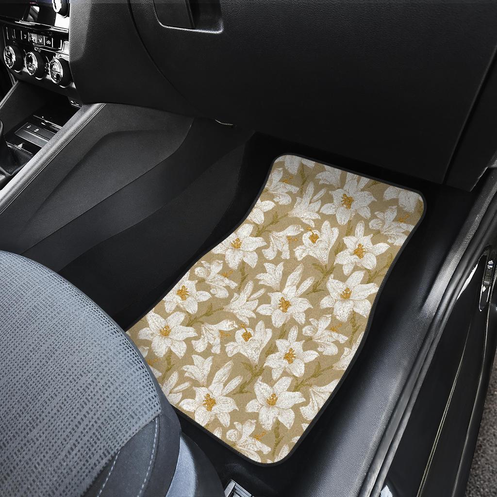Lily Pattern Print Design LY07 Car Floor Mats-JORJUNE.COM