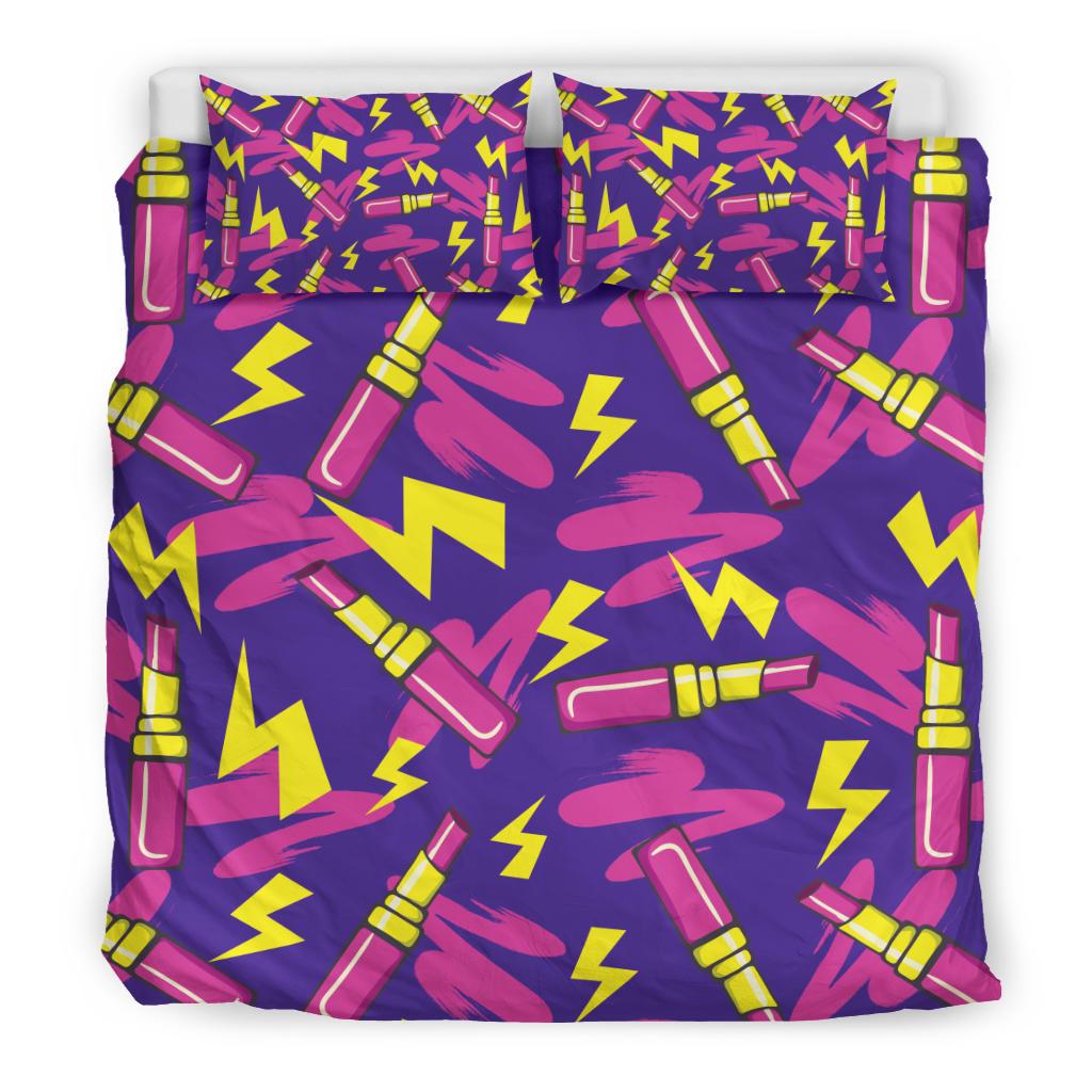 Lipstick Pattern Print Design LT04 Duvet Cover Bedding Set-JORJUNE.COM
