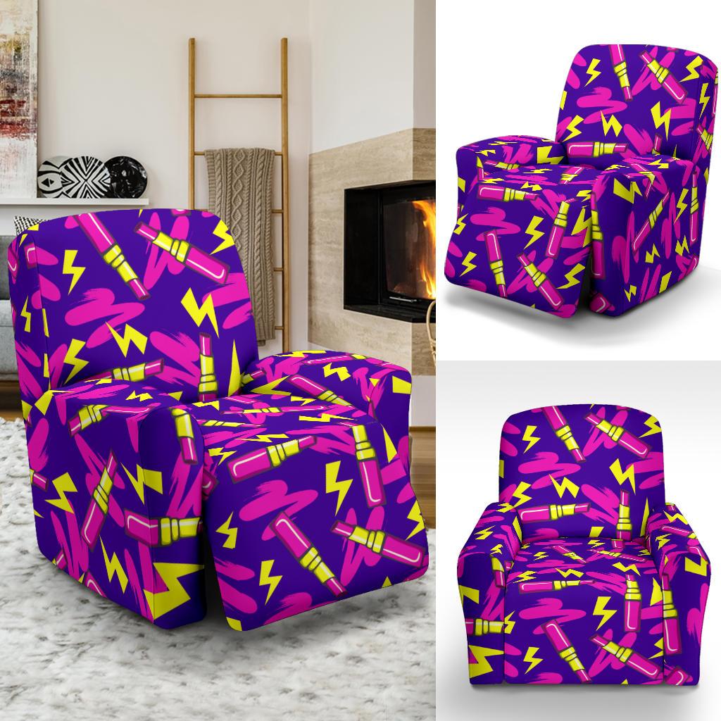 Lipstick Pattern Print Design LT04 Recliner Slipcover-JORJUNE.COM
