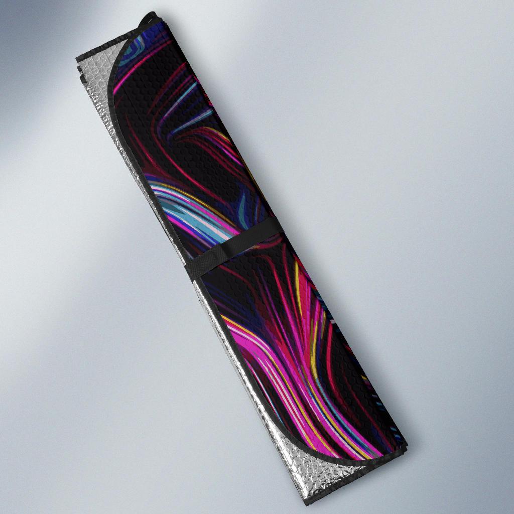 Liquid Pattern Print Design 01 Car Sun Shades-JORJUNE.COM
