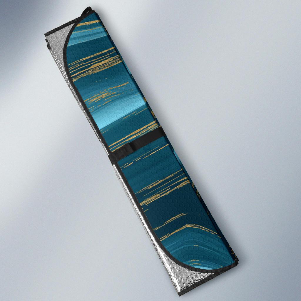 Liquid Pattern Print Design 04 Car Sun Shades-JORJUNE.COM