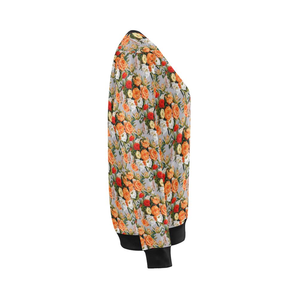 Lisianthus Pattern Print Design LT04 Women Long Sleeve Sweatshirt-JorJune