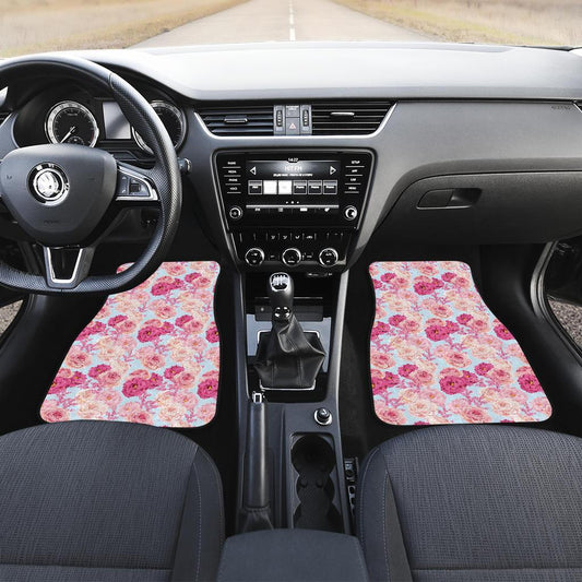 Lisianthus Pattern Print Design LT05 Car Floor Mats-JORJUNE.COM