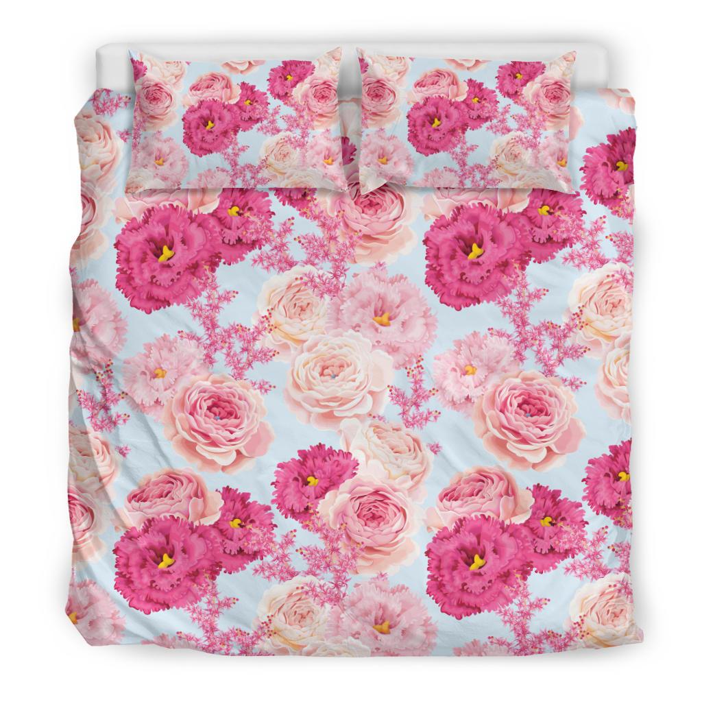 Lisianthus Pattern Print Design LT05 Duvet Cover Bedding Set-JORJUNE.COM