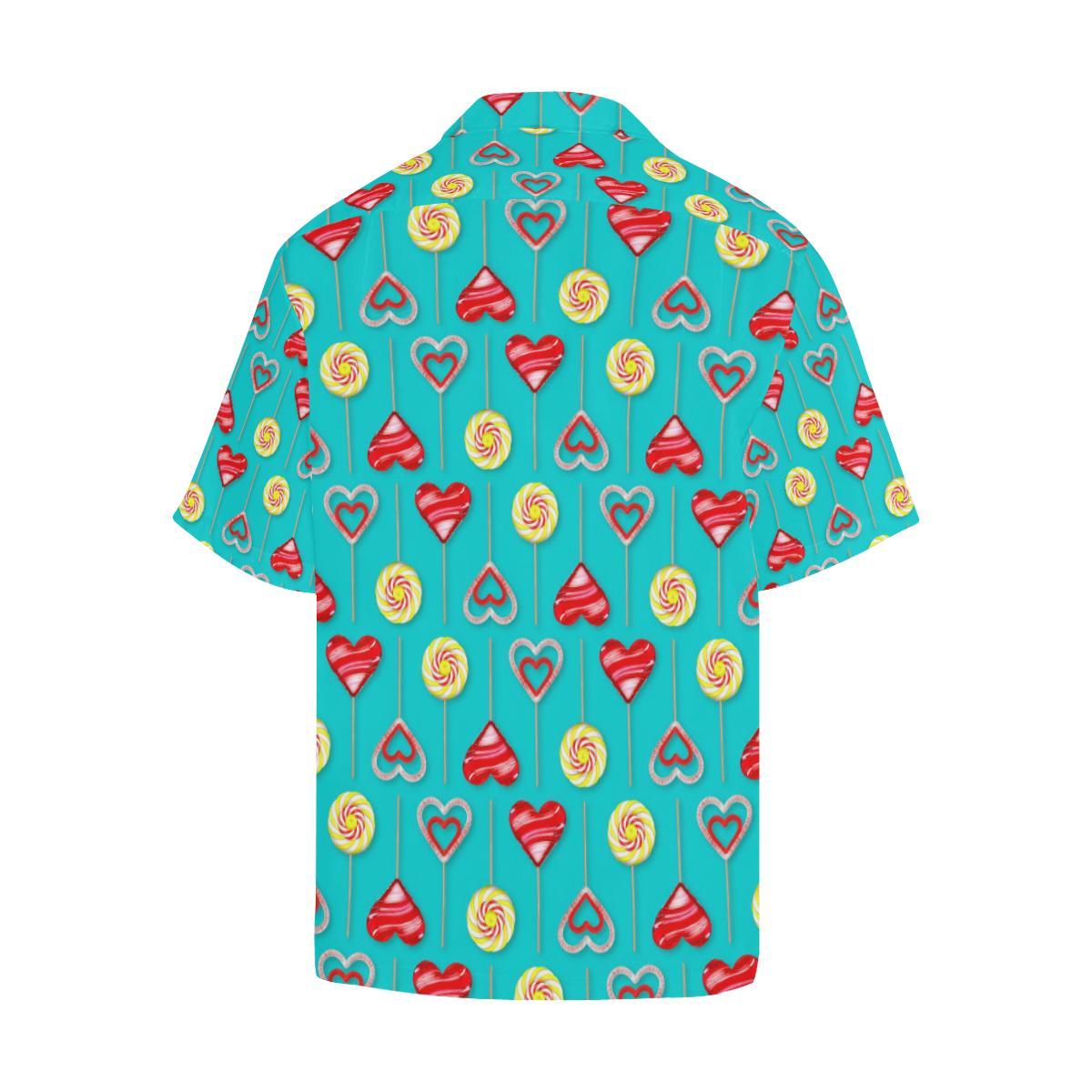 Lollipop Pattern Print Design LL06 Men Hawaiian Shirt-JorJune