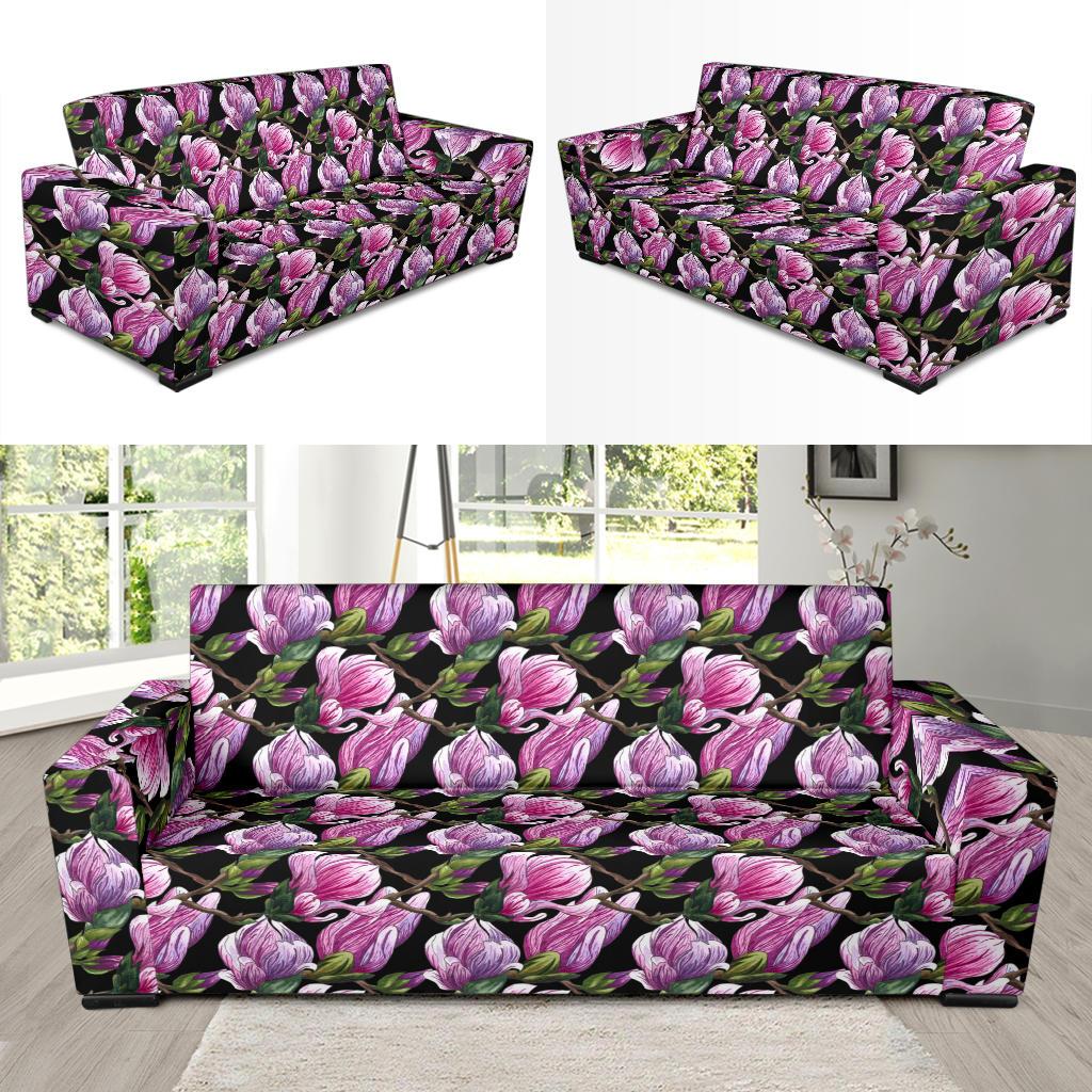 Magnolia Pattern Print Design MAG011 Sofa Slipcover-JORJUNE.COM