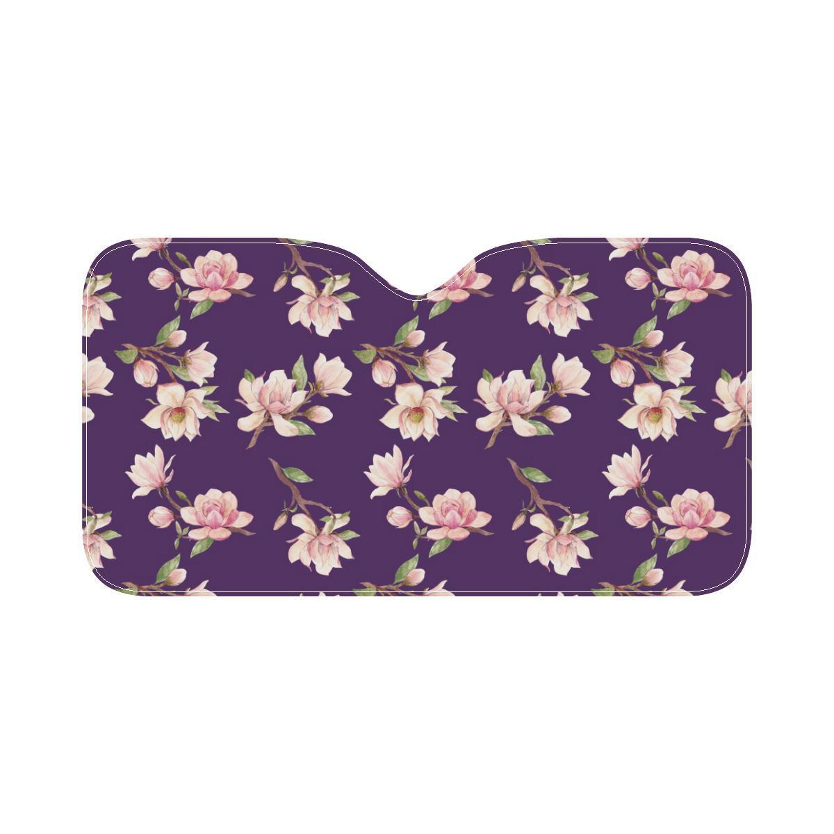 Magnolia Pattern Print Design MAG02 Car Sun Shade-JorJune
