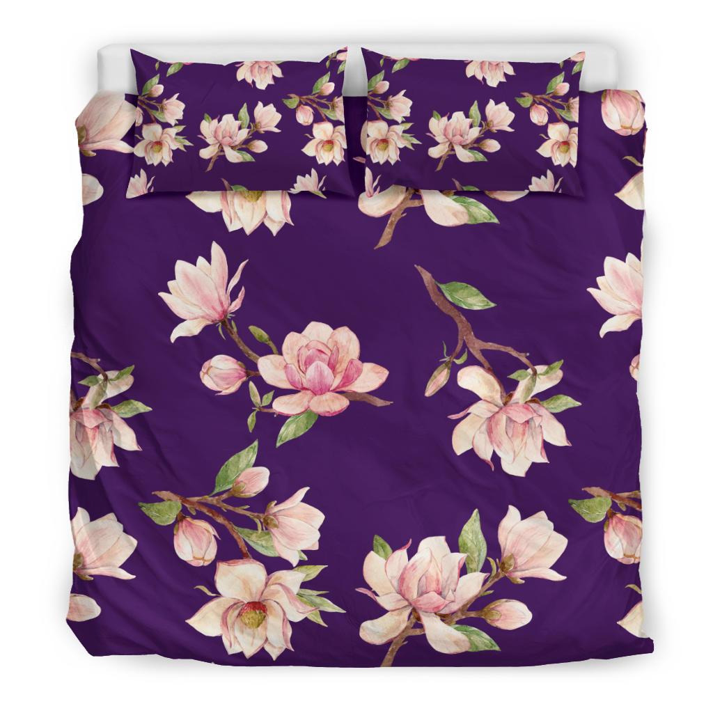 Magnolia Pattern Print Design MAG02 Duvet Cover Bedding Set-JORJUNE.COM