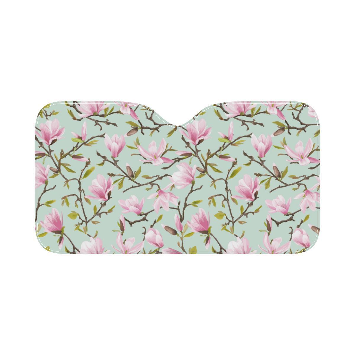 Magnolia Pattern Print Design MAG04 Car Sun Shade-JorJune