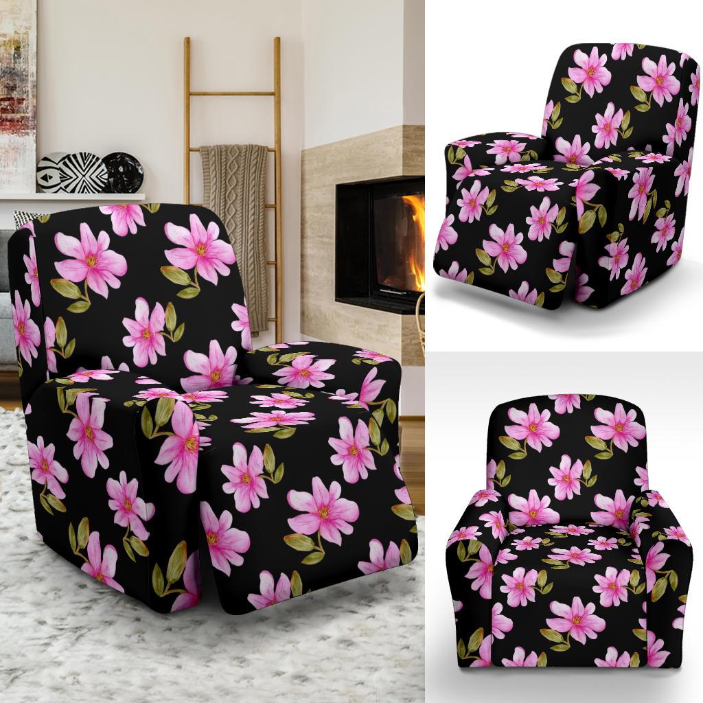 Magnolia Pattern Print Design MAG06 Recliner Slipcover-JORJUNE.COM