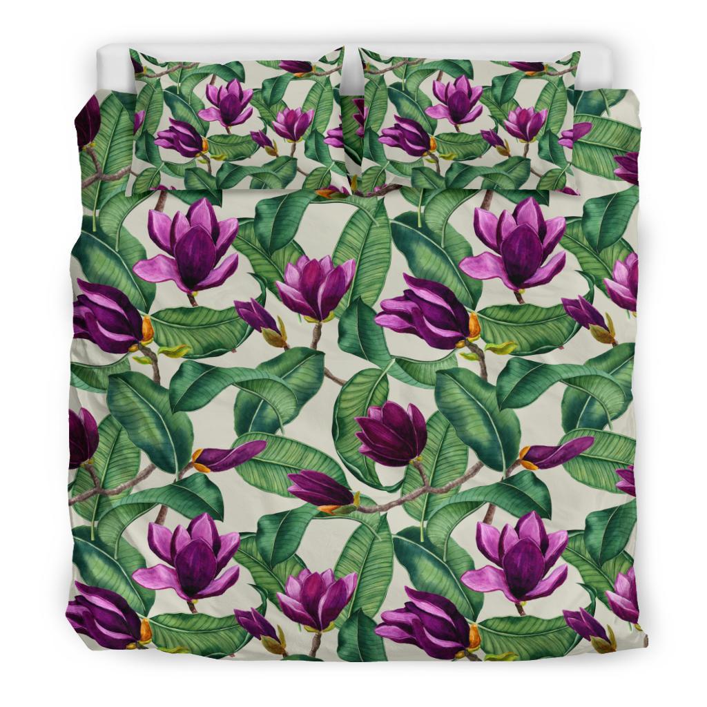 Magnolia Pattern Print Design MAG07 Duvet Cover Bedding Set-JORJUNE.COM