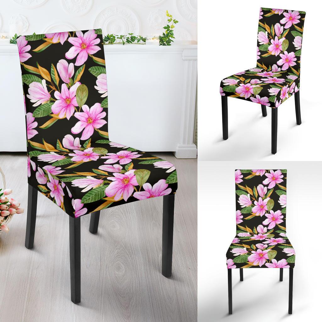 Magnolia Pattern Print Design MAG08 Dining Chair Slipcover-JORJUNE.COM